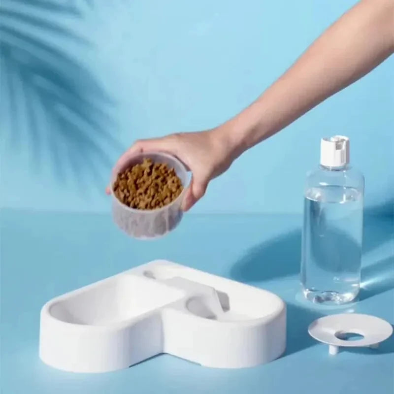 Automatic Dual-Use Pet Bowl – Moisture-Proof Water & Food Feeder for Cats and Dogs